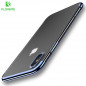 Coque silicone gel FLOVEME 3D Plating contours métallisé Apple iPhone X/Xs