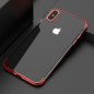 Coque silicone gel FLOVEME 3D Plating contours métallisé Apple iPhone X/Xs