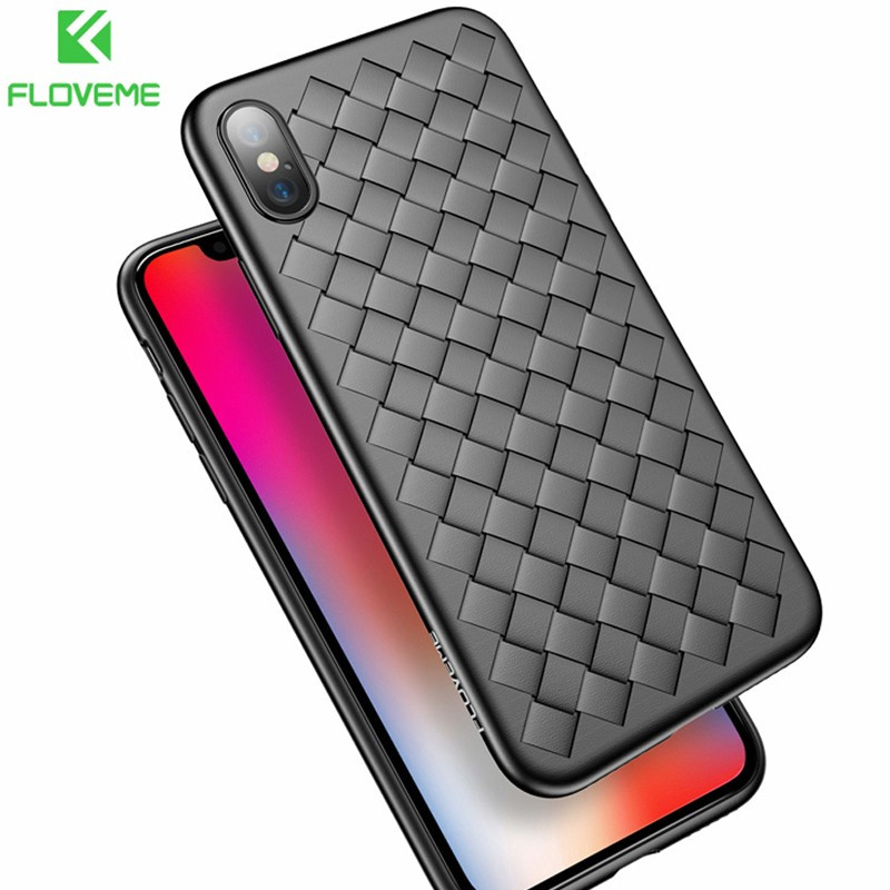 Coque silicone gel FLOVEME TRECCIA Series Apple iPhone X/Xs