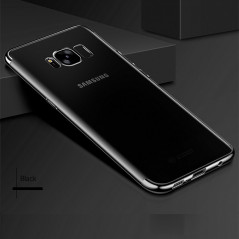 Coque silicone gel FLOVEME 3D Plating contours métallisé Samsung Galaxy S8 Plus Noir