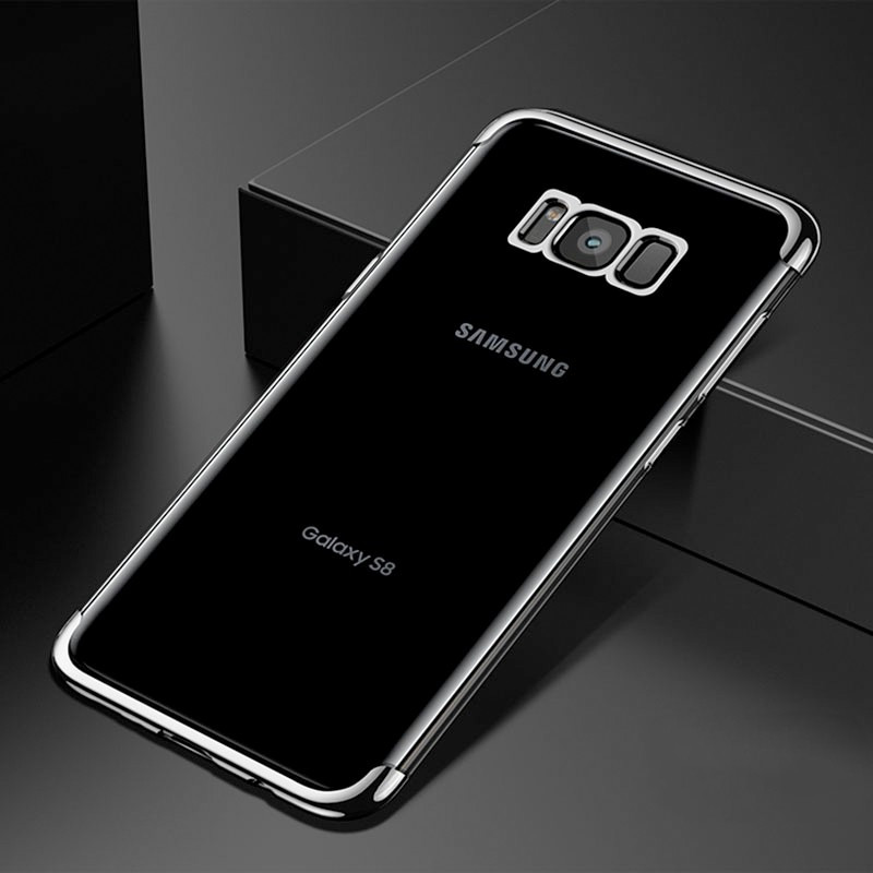 Coque silicone gel FLOVEME 3D Plating contours métallisé Samsung Galaxy S8 Plus