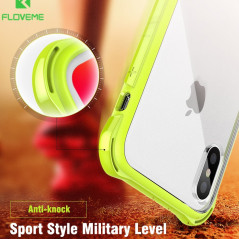 Coque rigide FLOVEME contours Bumper antichoc Apple iPhone X