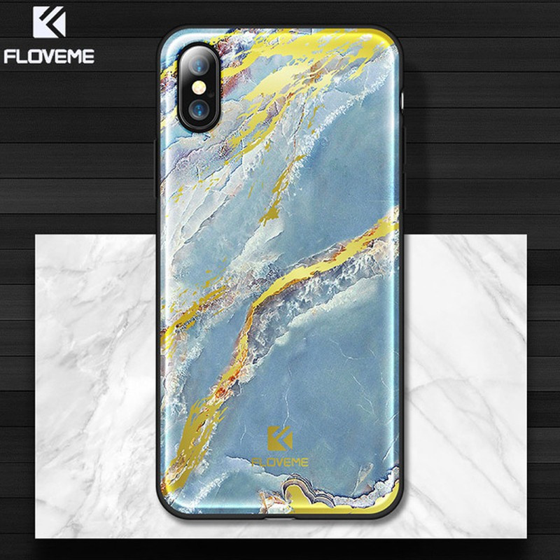 Coque rigide FLOVEME Effet Marbré Apple iPhone X/Xs