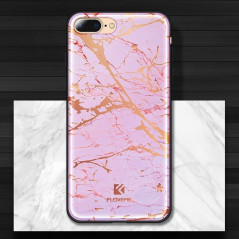 Coque rigide FLOVEME Effet Marbré Apple iPhone 7/8 Plus Rose