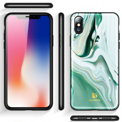 Coque rigide FLOVEME Agate Series Apple iPhone X Vert