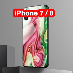 Coque rigide FLOVEME Agate Series Apple iPhone 7/8 Rouge
