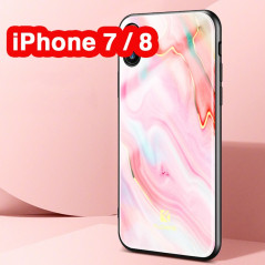 Coque rigide FLOVEME Agate Series Apple iPhone 7/8 Rose