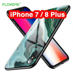 Coque rigide FLOVEME Agate Series Apple iPhone 7/8 Plus Bleu