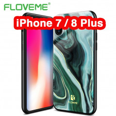 Coque rigide FLOVEME Agate Series Apple iPhone 7/8 Plus Bleu