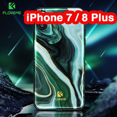 Coque rigide FLOVEME Agate Series Apple iPhone 7/8 Plus Bleu