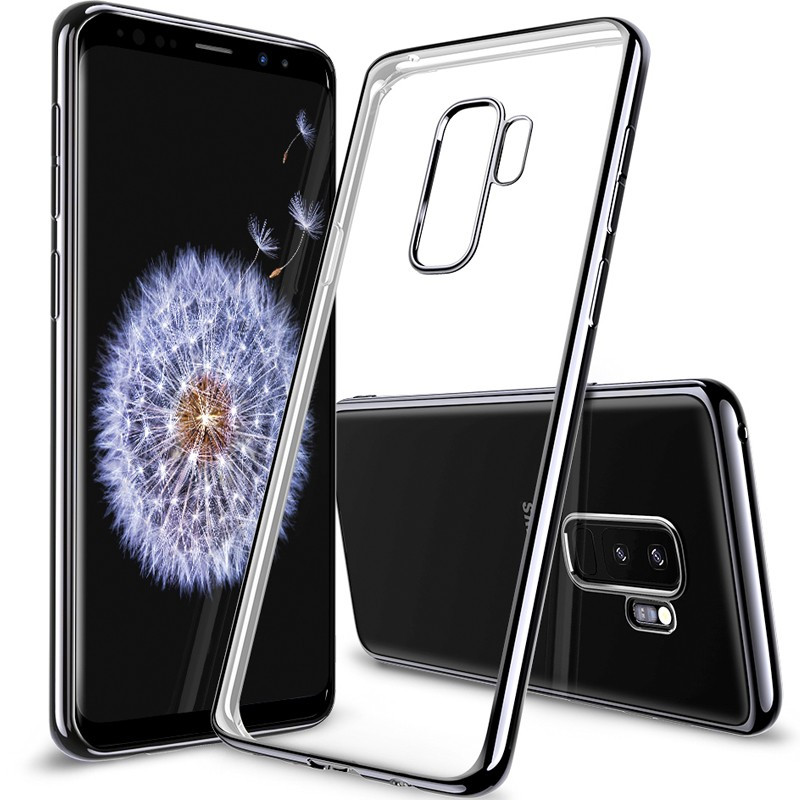 Coque silicone gel ESR 3D Plating contours métallisés Samsung Galaxy S9 Plus
