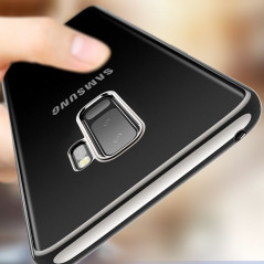 Coque silicone gel ESR 3D Plating contours métallisés Samsung Galaxy S9 Plus Noir