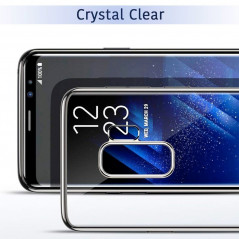 Coque silicone gel ESR 3D Plating contours métallisés Samsung Galaxy S9 Plus Noir
