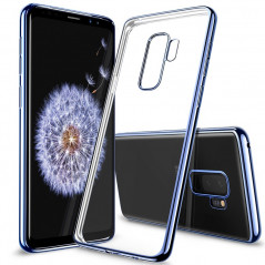 Coque silicone gel ESR 3D Plating contours métallisés Samsung Galaxy S9 Plus Bleu