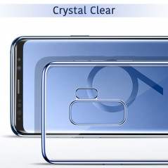 Coque silicone gel ESR 3D Plating contours métallisés Samsung Galaxy S9 Plus Bleu