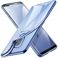Coque silicone gel ESR 3D Plating contours métallisés Samsung Galaxy S9 Plus Bleu