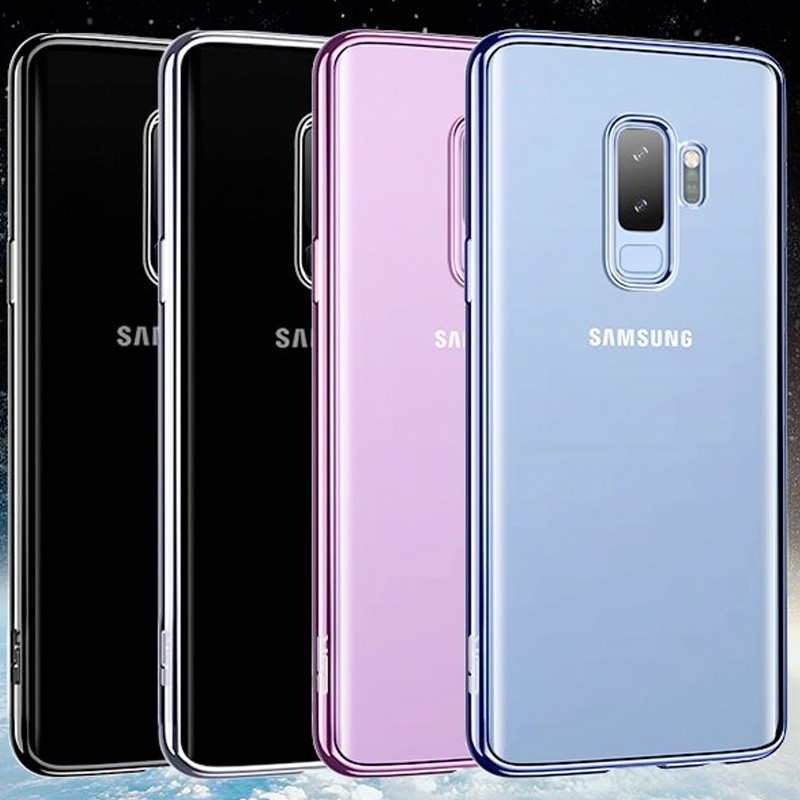 Coque silicone gel ESR 3D Plating contours métallisés Samsung Galaxy S9 Plus
