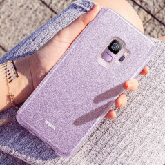 Coque rigide ESR pailletée étincelante Samsung Galaxy S9 Violet