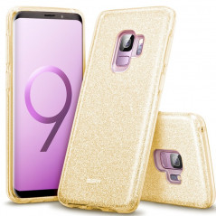 Coque rigide ESR pailletée étincelante Samsung Galaxy S9 Or