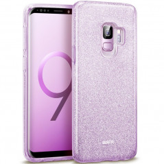 Coque rigide ESR pailletée étincelante Samsung Galaxy S9 Violet