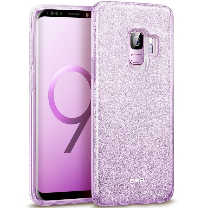 Coque rigide ESR pailletée étincelante Samsung Galaxy S9