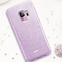 Coque rigide ESR pailletée étincelante Samsung Galaxy S9 Violet