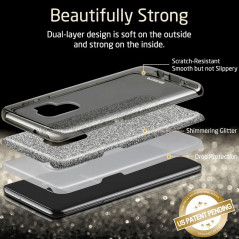 Coque rigide ESR pailletée étincelante Samsung Galaxy S9 Noir