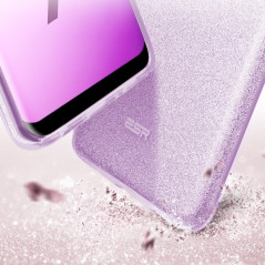 Coque rigide ESR pailletée étincelante Samsung Galaxy S9 Plus Violet