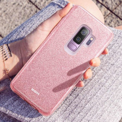 Coque rigide ESR pailletée étincelante Samsung Galaxy S9 Plus Rose