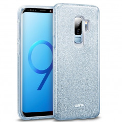 Coque rigide ESR pailletée étincelante Samsung Galaxy S9 Plus Bleu