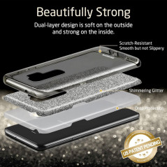 Coque rigide ESR pailletée étincelante Samsung Galaxy S9 Plus Noir