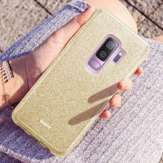 Coque rigide ESR pailletée étincelante Samsung Galaxy S9 Plus Or