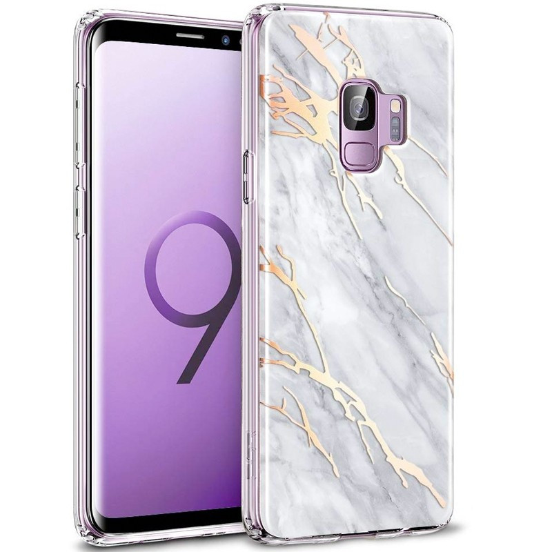 Coque silicone gel ESR Effet Marbré Samsung Galaxy S9