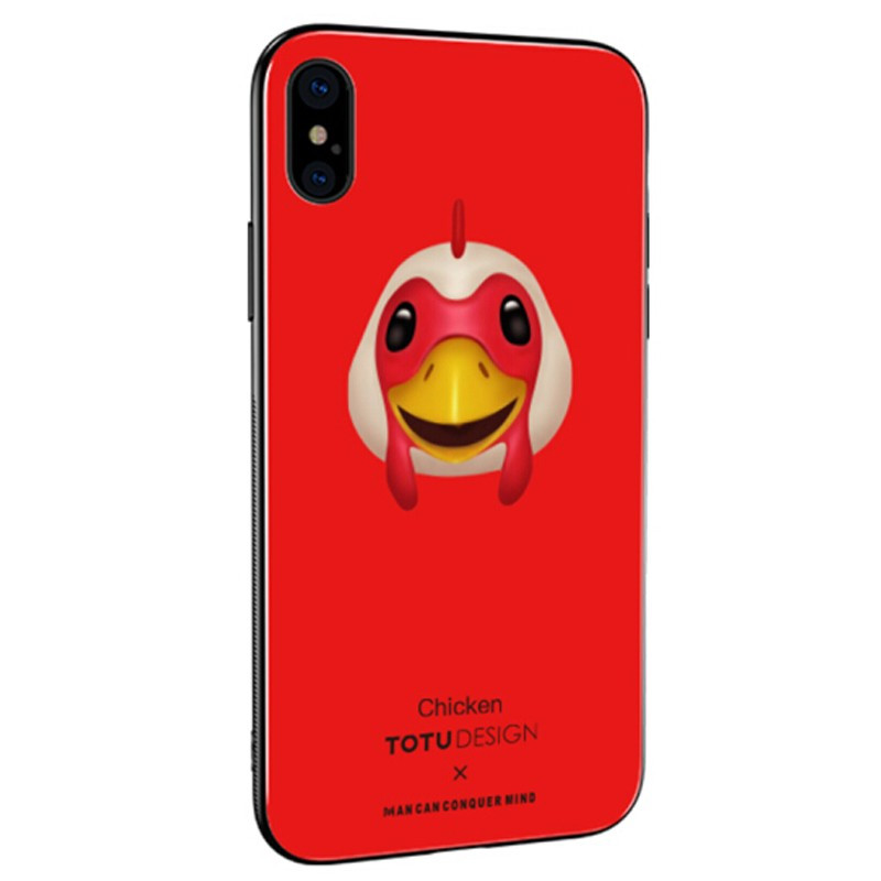Coque rigide TOTUDesign Vitros Animoji Series Apple iPhone X/Xs Chicken