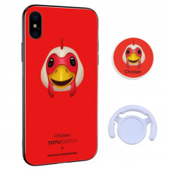 Coque rigide TOTUDesign Vitros Animoji Series Apple iPhone X Chicken