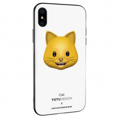 Coque rigide TOTUDesign Vitros Animoji Series Apple iPhone X Cat