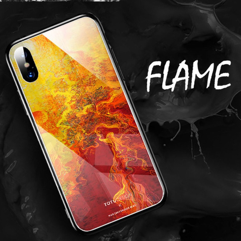 Coque rigide TOTUDesign Vitros ink Series Apple iPhone X/Xs Flame Coque rigide TOTUDesign Vitros ink Series Apple iPhone X/Xs Flame