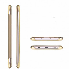 Etui folio Mirror Clear View Samsung Galaxy S6 Edge Or