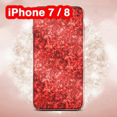 Coque rigide FLOVEME ICE CRACKING Series Apple iPhone 7/8 Rouge