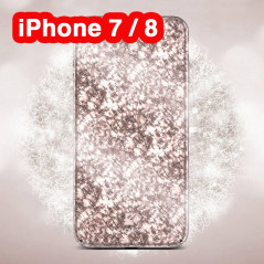 Coque rigide FLOVEME ICE CRACKING Series Apple iPhone 7/8 Or Rose