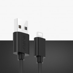 Câble Lightning 2mt RAXFLY W-2M-IP Noir