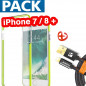 Pack Coque FLOVEME Hybride + Câble Lightning Apple iPhone 7/8 Plus