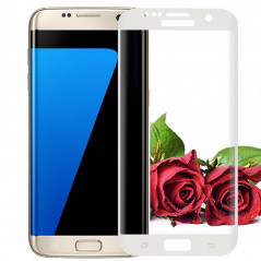 Protection écran verre trempé intégrale avec contour Samsung Galaxy S7 Edge Blanc