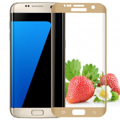 Protection écran verre trempé intégrale avec contour Samsung Galaxy S7 Edge Or