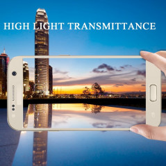 Pack Coque aluminium + Protection écran verre trempé intégrale Samsung Galaxy S7 - Bleu foncé