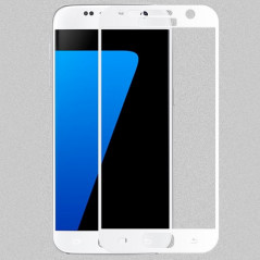 Protection écran verre trempé intégrale avec contour Samsung Galaxy S7 Blanc