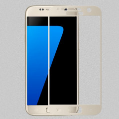Protection écran verre trempé intégrale avec contour Samsung Galaxy S7 Or