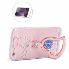 Coque silicone gel HEART STRASS Apple iPhone 6/6S bequille