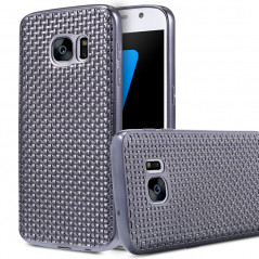 Coque silicone Gel Texture Optic Samsung Galaxy S7 Noir