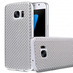 Coque silicone Gel Texture Optic Samsung Galaxy S7 Argent